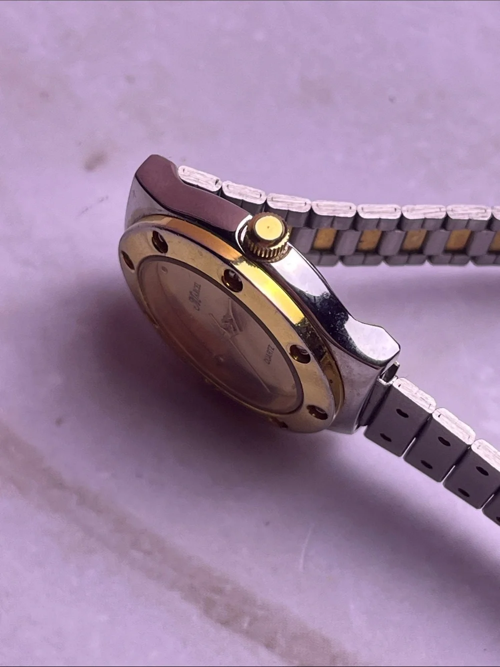 Marcel Two-Tone Gold and Silver Quartz Watch 25mm New Battery